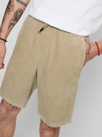 Only & Sons Loosefit Bukser 'Linus' i beige