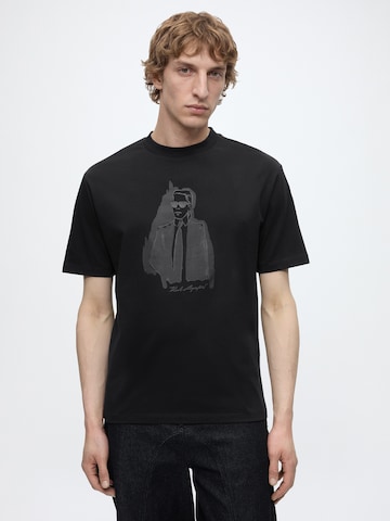 Karl Lagerfeld Póló - fekete: elől