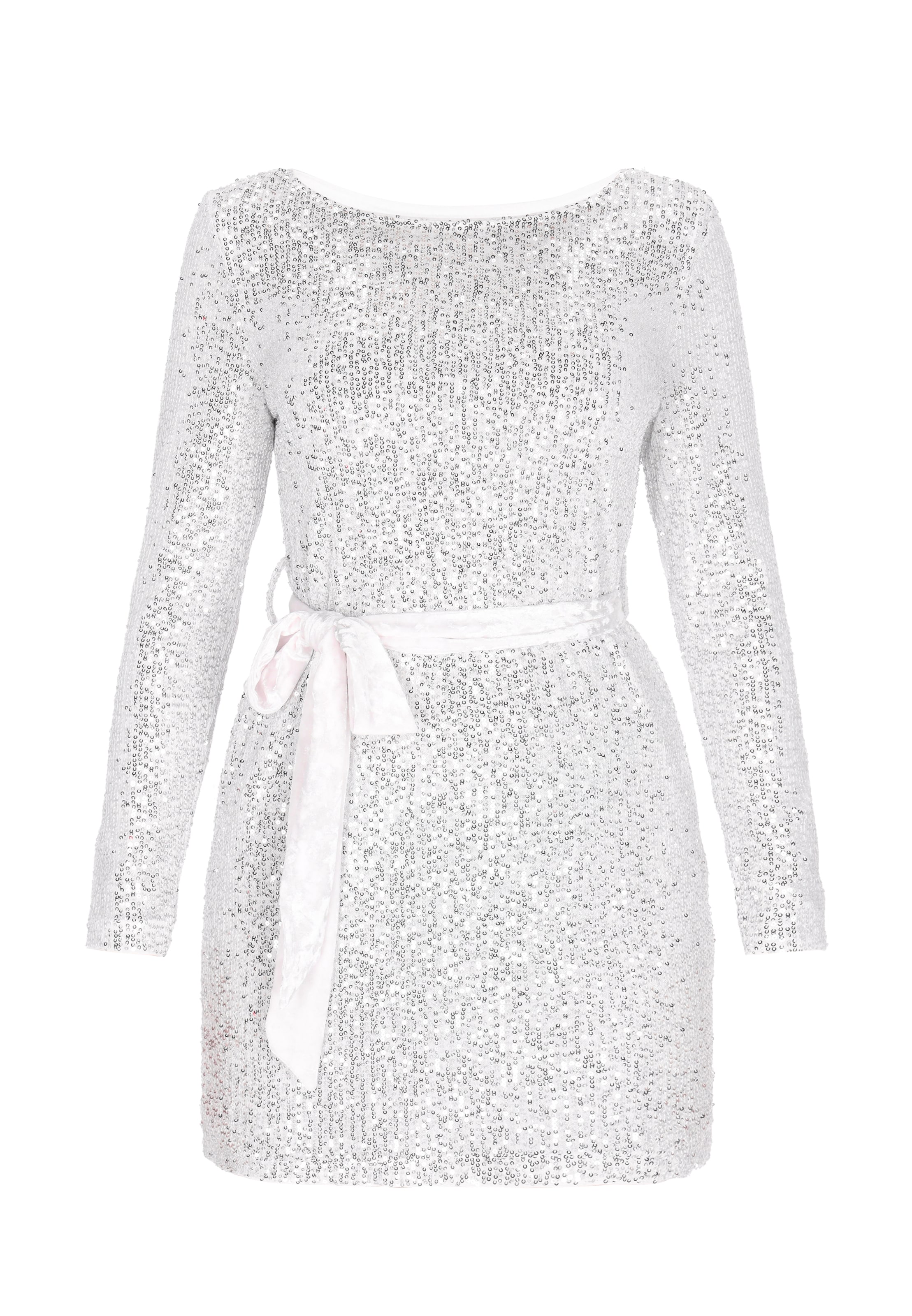 NAEMI Obleka | srebrna barva, Prikaz izdelka