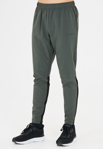 ENDURANCE Tapered Sports trousers 'Jeen' in Green: front