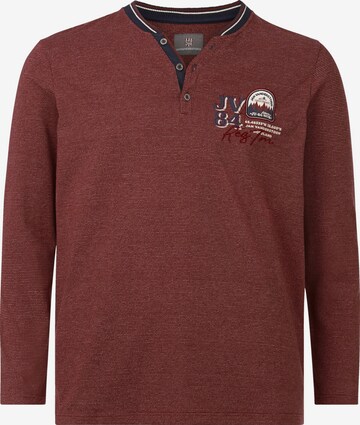 Jan Vanderstorm Sweatshirt ' Birkir ' in Rood: voorkant