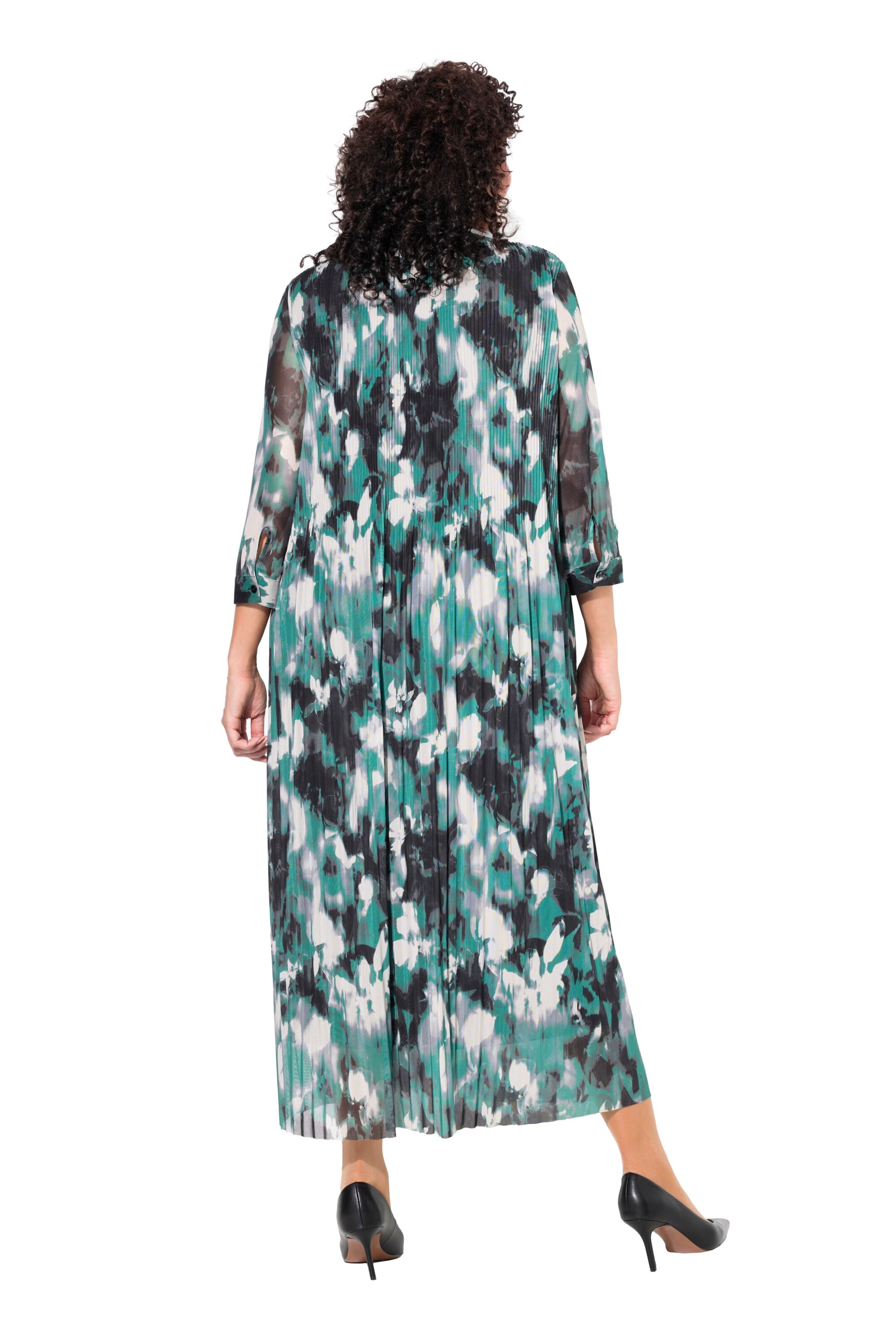 Ulla Popken Sukienka koszulowa w kolorze zielony