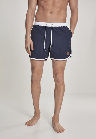 Shorts de bain Urban Classics en bleu : devant