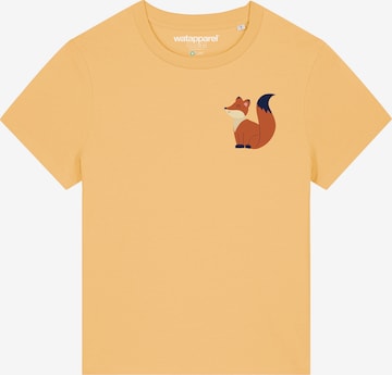 Watapparel T-Shirt ' Cute Fox ' in Gelb: Vorderseite