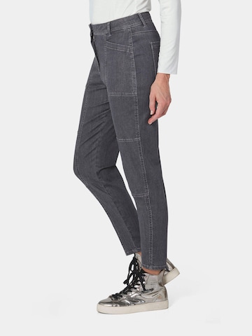 Goldner Loosefit Jeans in Grau