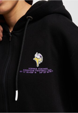 Giacca di felpa 'Vienna Vikings Territory' di European League of Football in nero