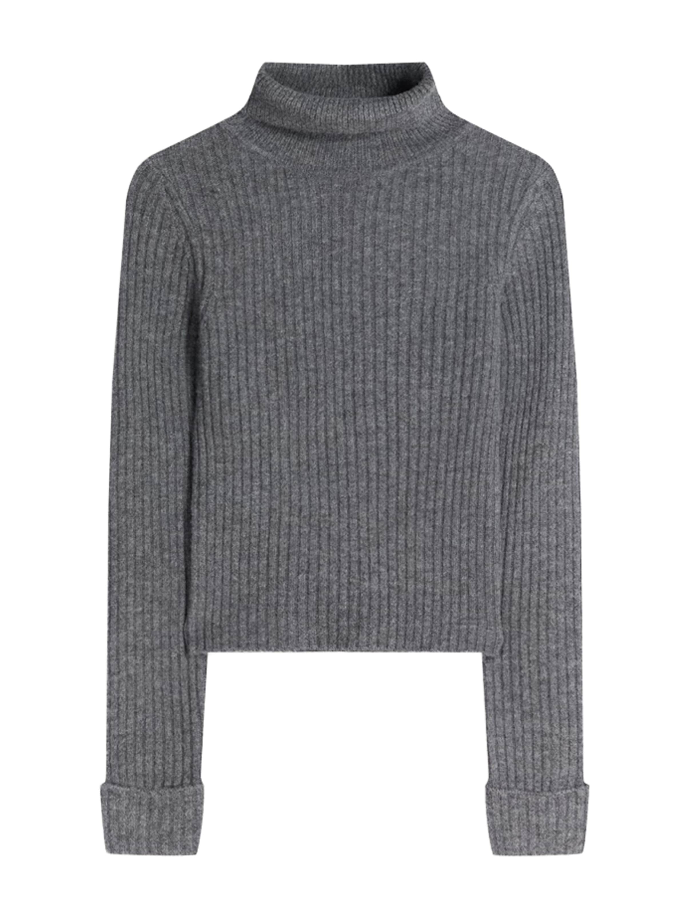 BershkaPulover - siva boja: prednji dio