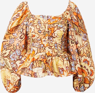 Warehouse Pusero värissä vaaleansininen / ruskea / vaaleankeltainen / pastellioranssi, Tuotenäkymä