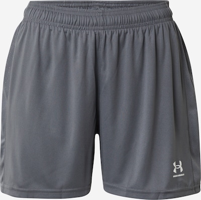 UNDER ARMOUR Sportbroek 'Challenger' in de kleur Grijs / Wit, Productweergave