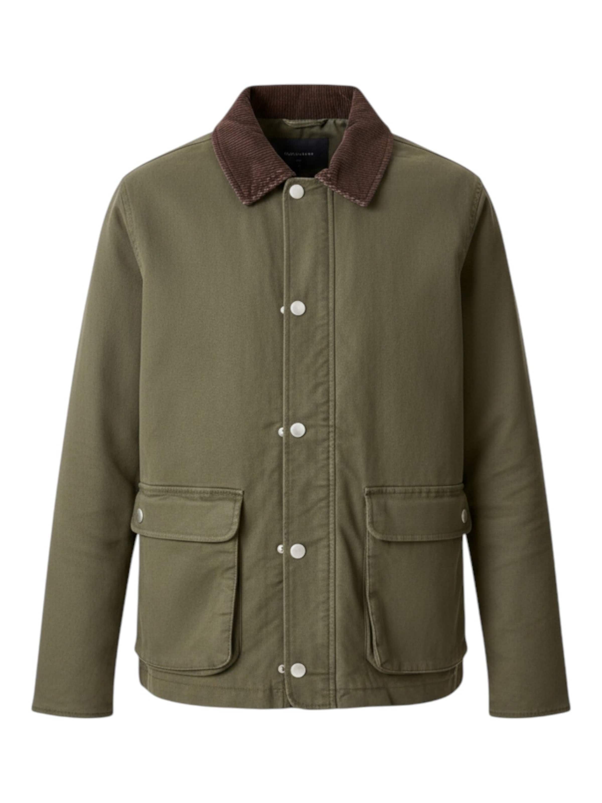 TEESHOPPEN Between-Season Jacket in Green: front