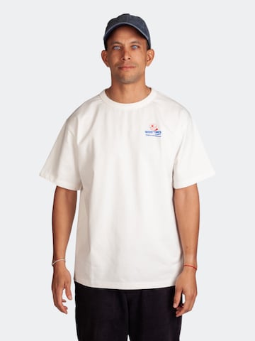 DillySocks Bluser & t-shirts 'Let The Good Times Roll' i hvid