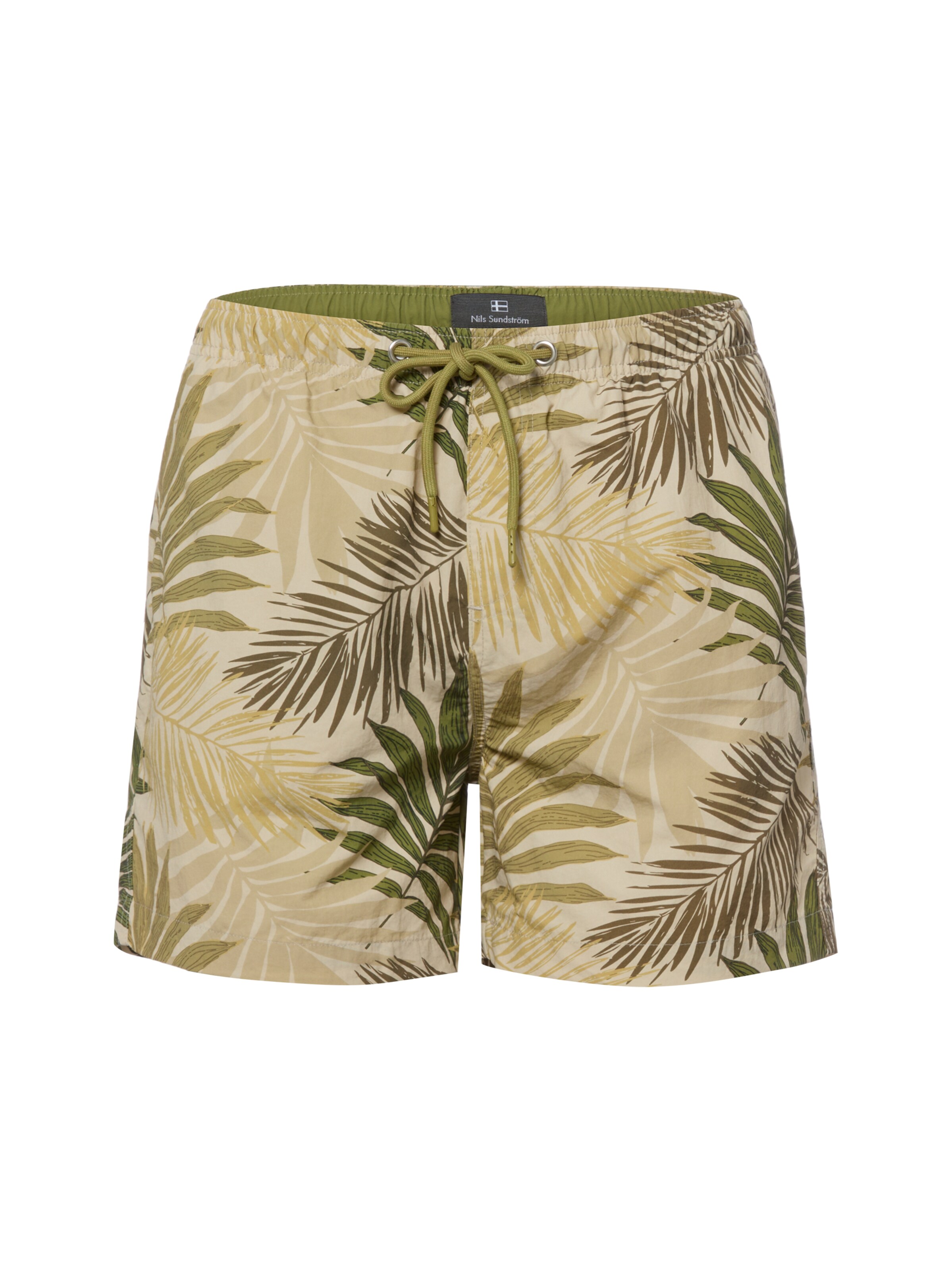 Shorts de bain Nils Sundström en beige : devant