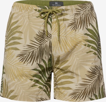 Shorts de bain Nils Sundström en beige : devant
