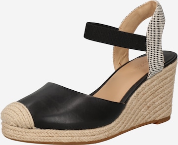 Lauren Ralph Lauren - Sandalias 'PEARLE II' en negro: frente