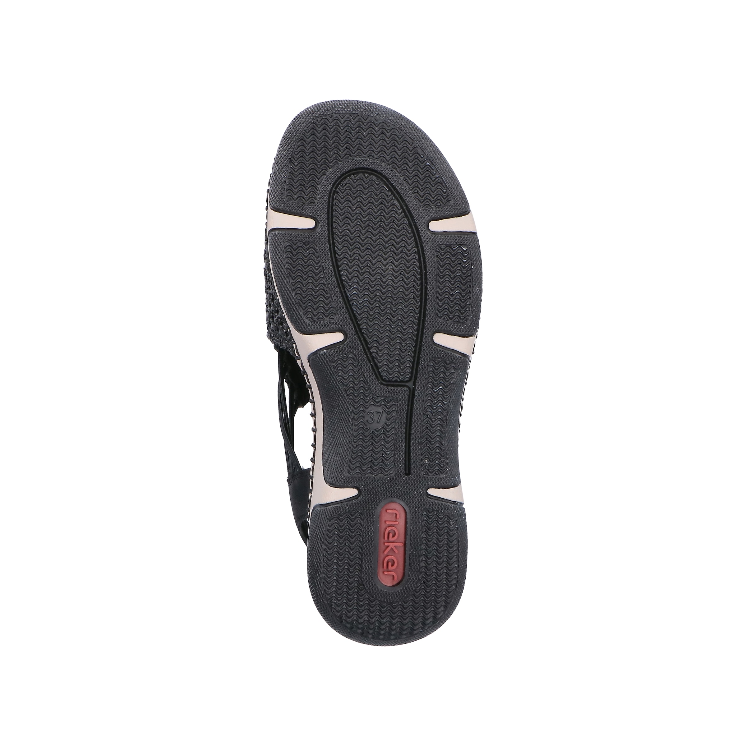 Sandales à lanières Rieker en noir