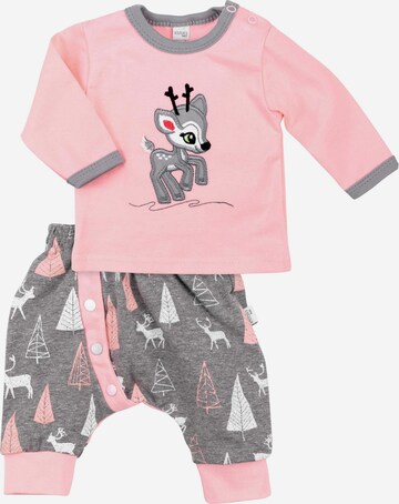 Koala Baby Set ' Rentier ' in Pink: front