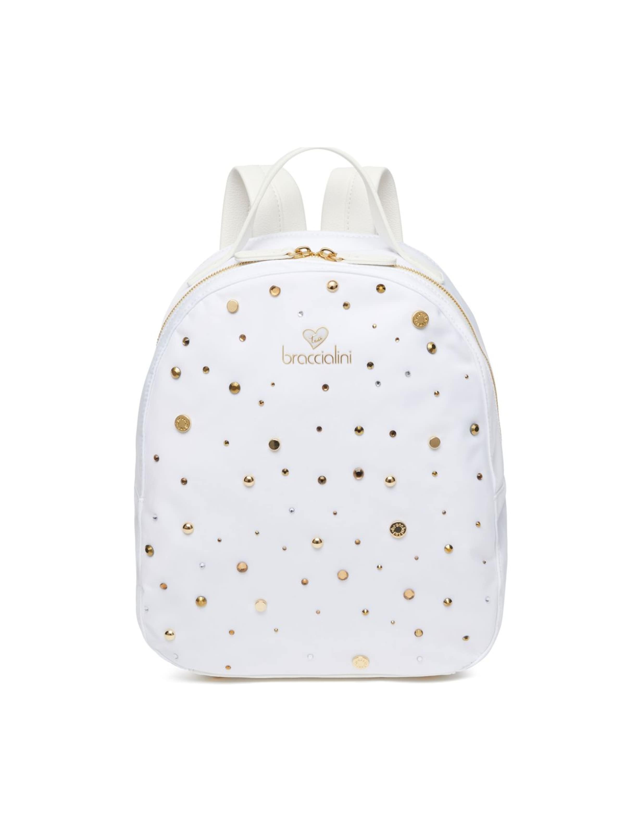 Braccialini Rucksack 'Beth Strass'‌‌ in Weiß: Vorderseite