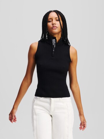 Tops en tricot KARL LAGERFELD JEANS en noir : devant