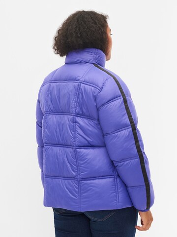 Zizzi Winter Jacket 'NEW YORK' in Purple