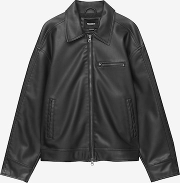 Veste mi-saison Pull&Bear en noir : devant