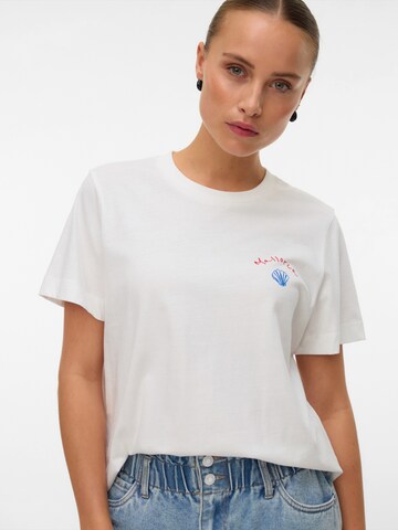 VERO MODA - Camiseta 'VMGina Mette' en blanco