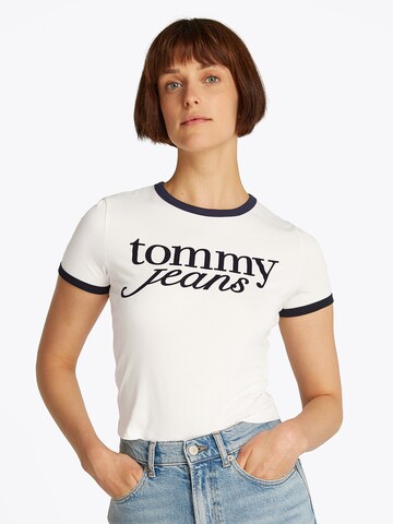 Tommy Jeans T-shirt i vit: framsida