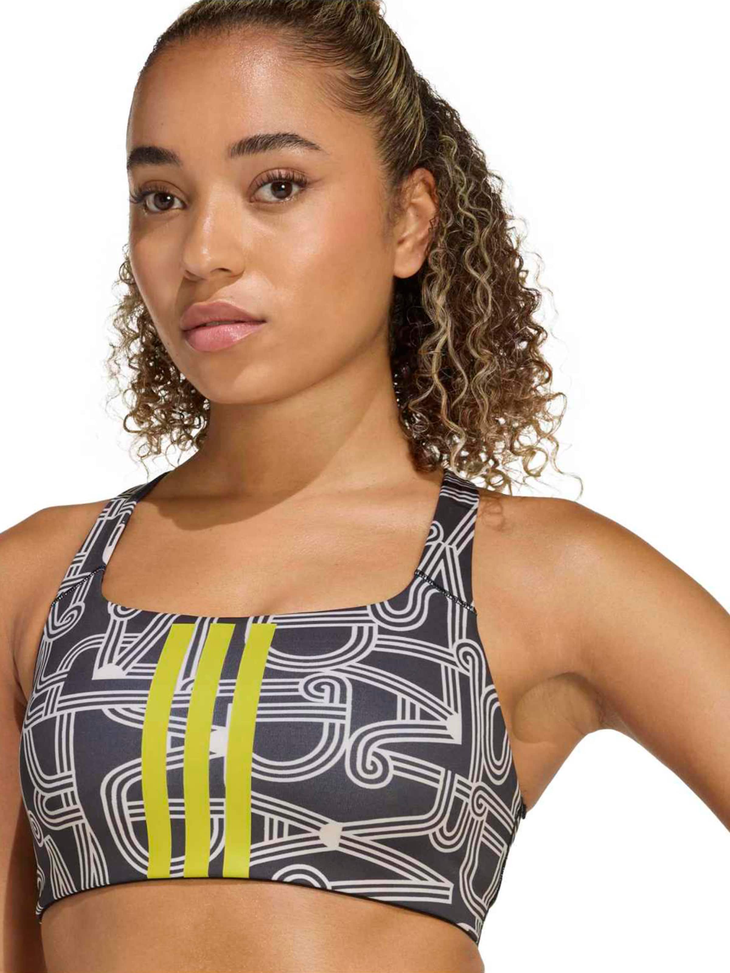 Bustino Reggiseno sportivo 'FARM' di ADIDAS PERFORMANCE in nero