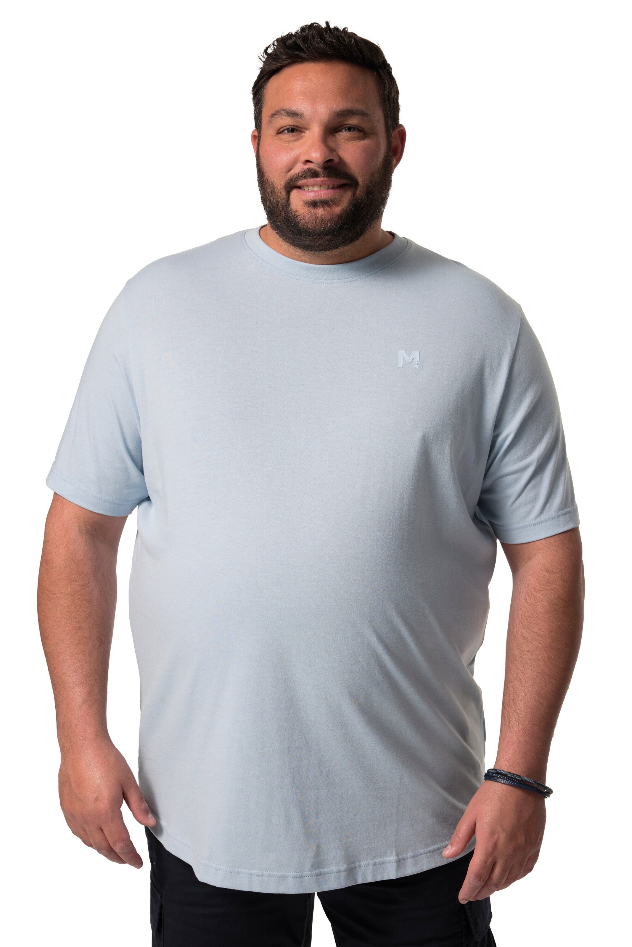 Men Plus T-Shirt in Blau: Vorderseite
