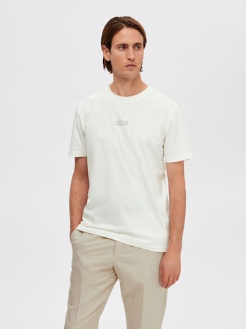 SELECTED HOMME - Camisa 'Boren' em branco: frente