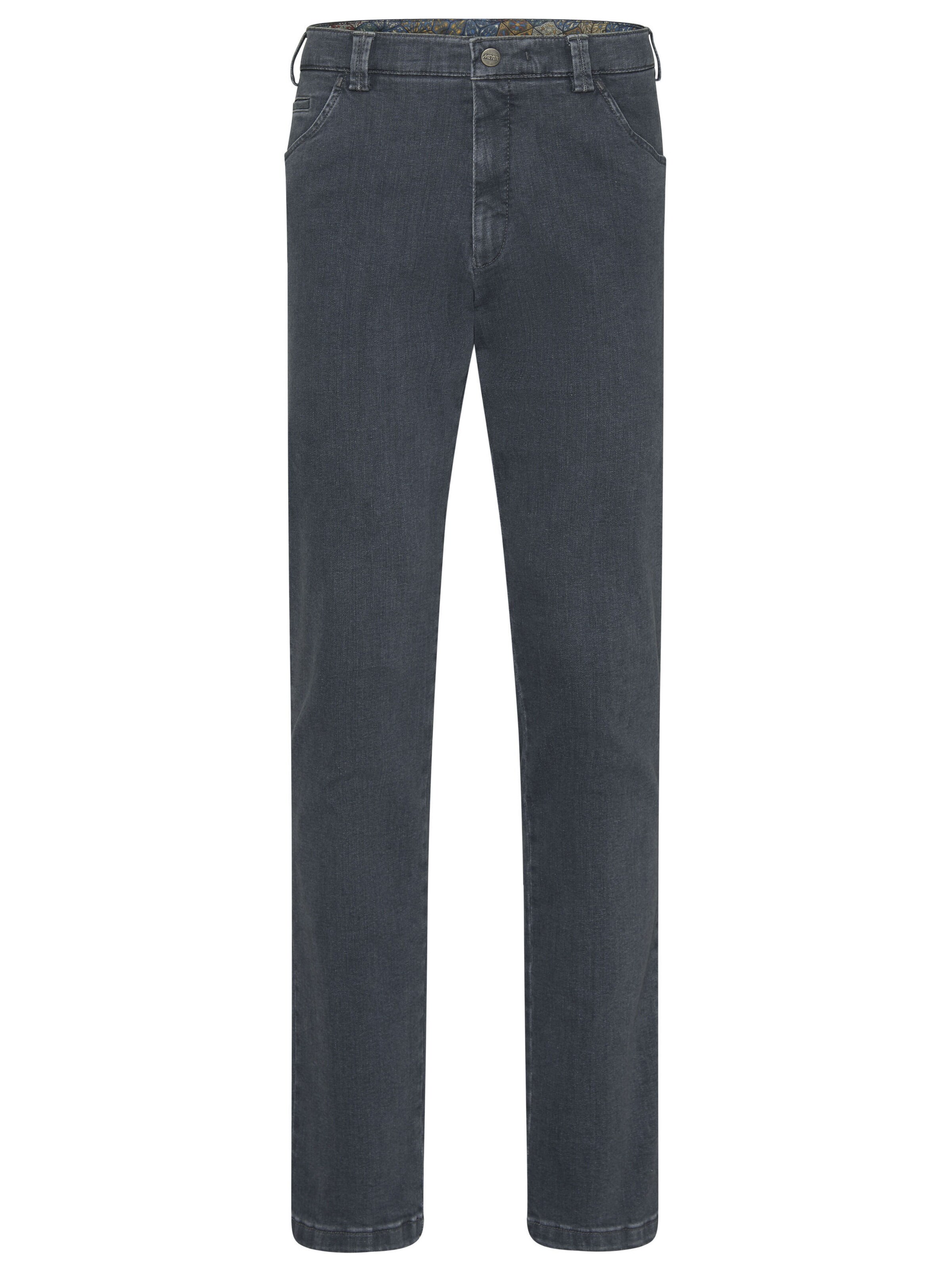 MEYER Chino in Grijs: voorkant