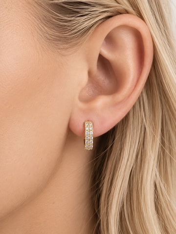 Orecchini 'Timeless Pavé Hoop Small' di CHIVAL in oro