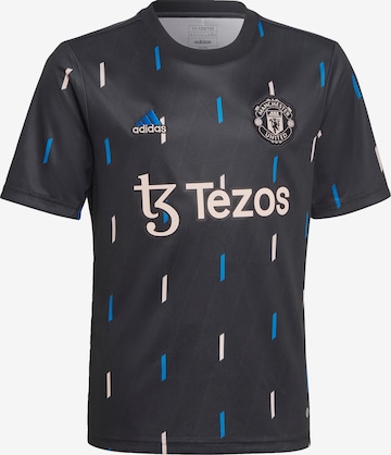 ADIDAS PERFORMANCE - Camiseta funcional 'Manchester United Pre-Match' en negro: frente