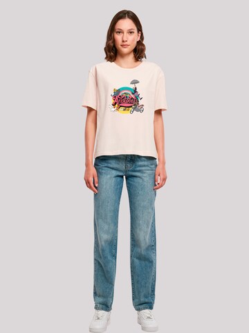 F4NT4STIC Shirt 'Disney Aristocats Rainbow Fun' in Roze