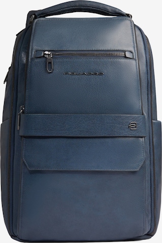 Piquadro Rugzak in Blauw: voorkant