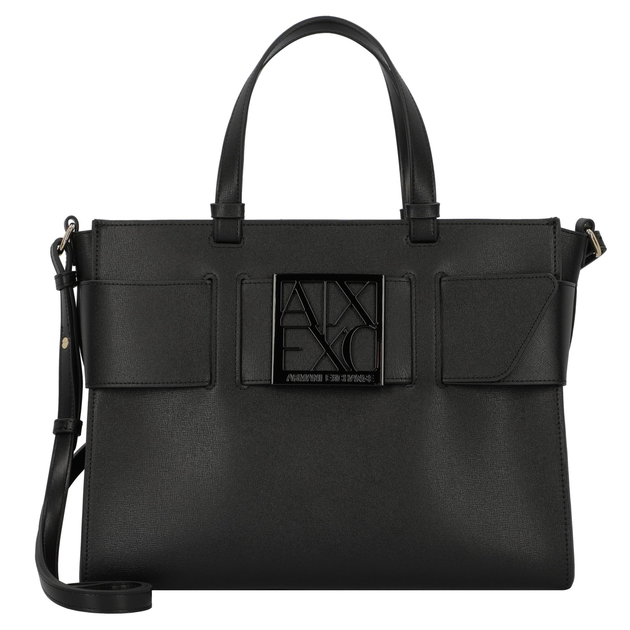 ARMANI EXCHANGE Shopper in Schwarz: Vorderseite