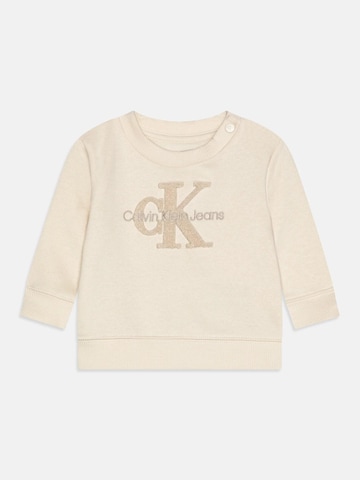 Calvin Klein Sweatshirt 'Fox' in Beige: front