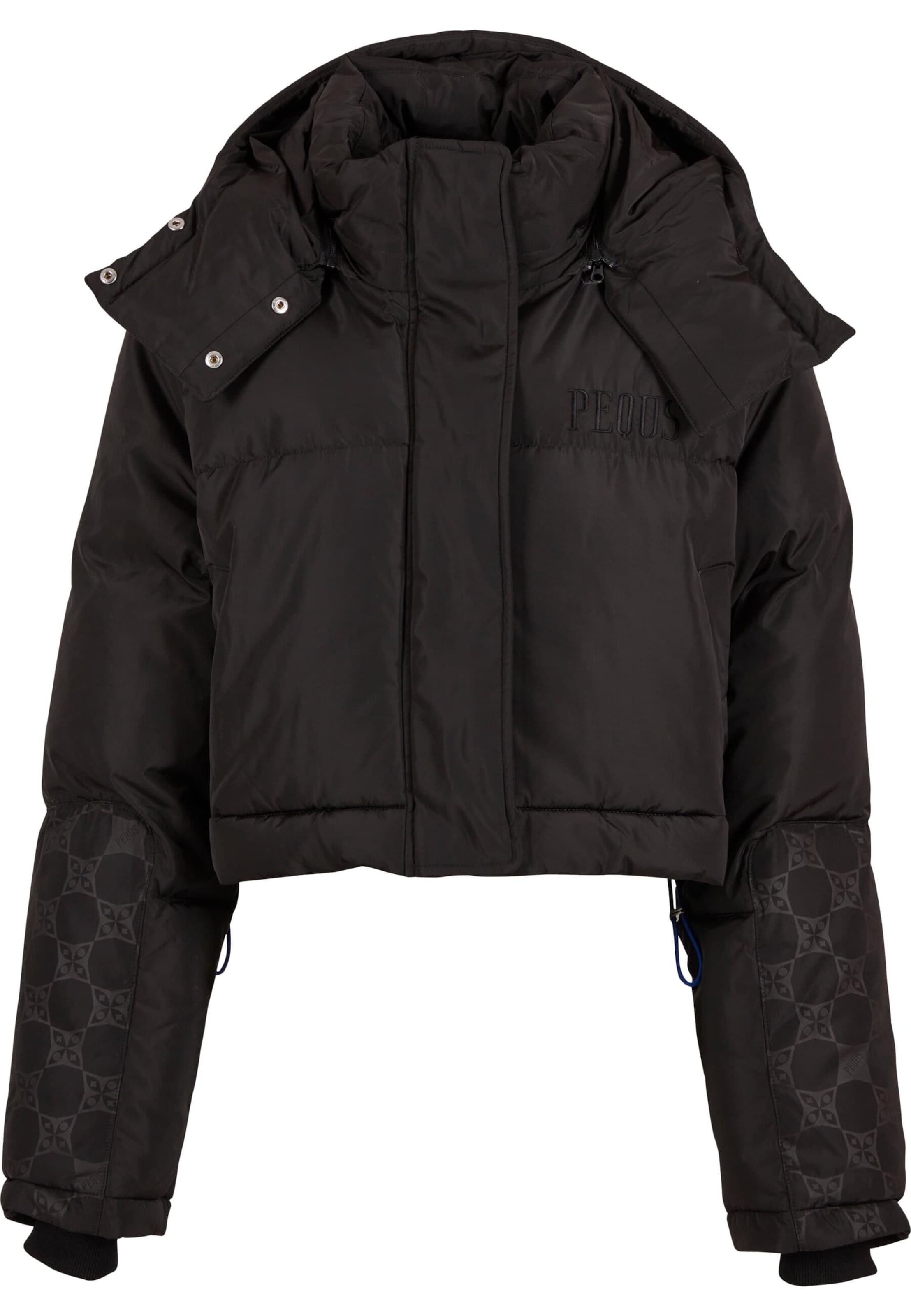 Pequs Jacke in Schwarz: Vorderseite