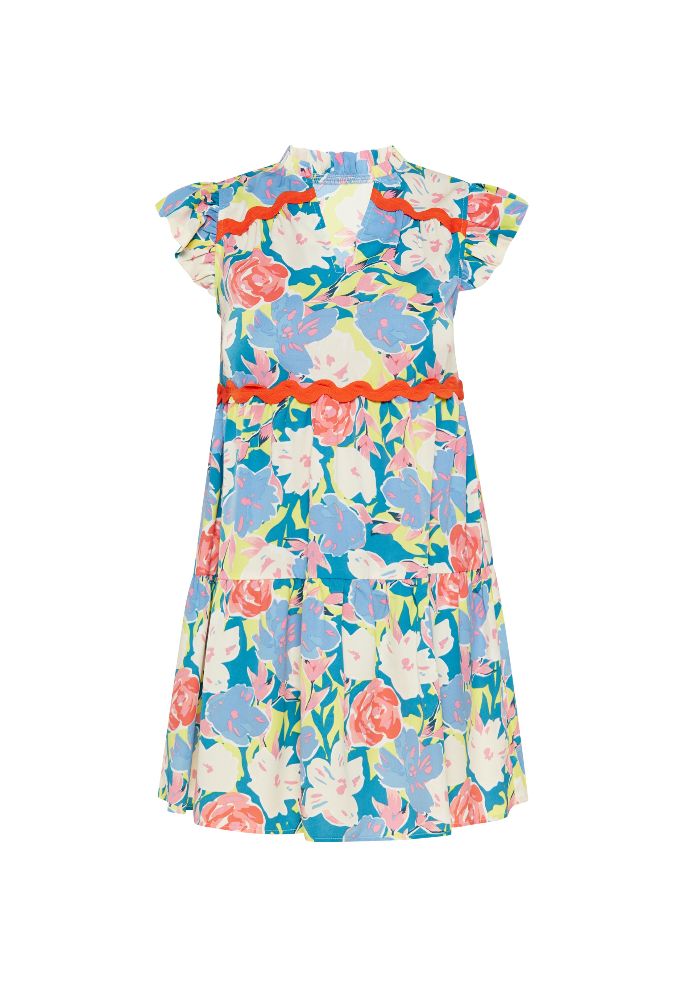 Usha Letní šaty 'Fashion Look' – modrá: přední strana