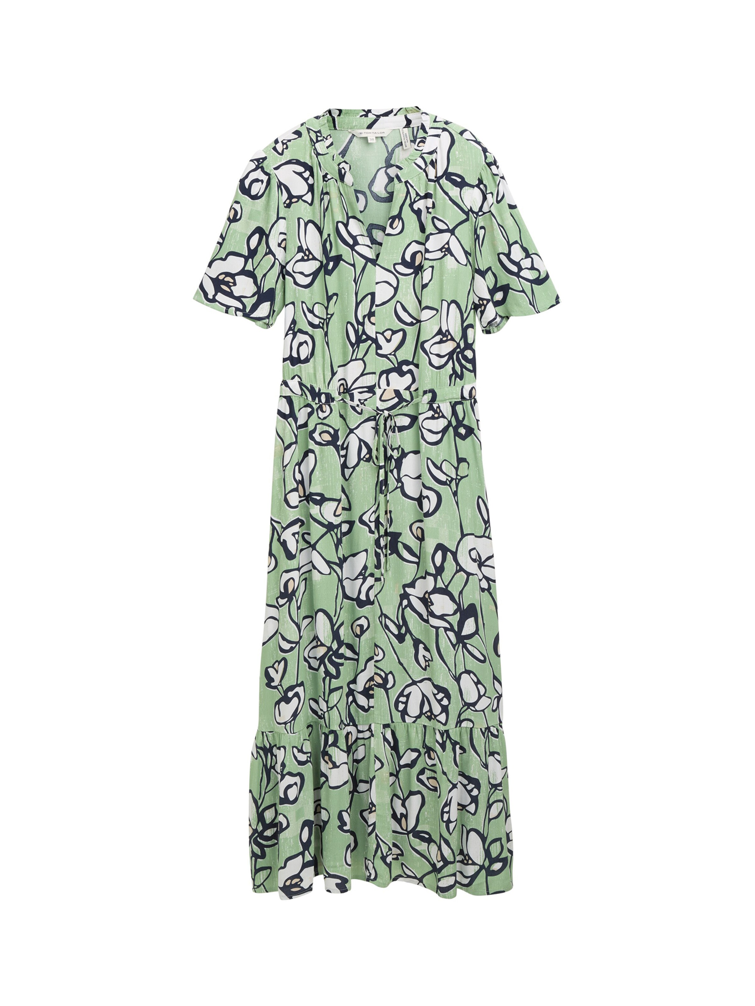 TOM TAILOR Mekko värissä vihreä: etupuoli