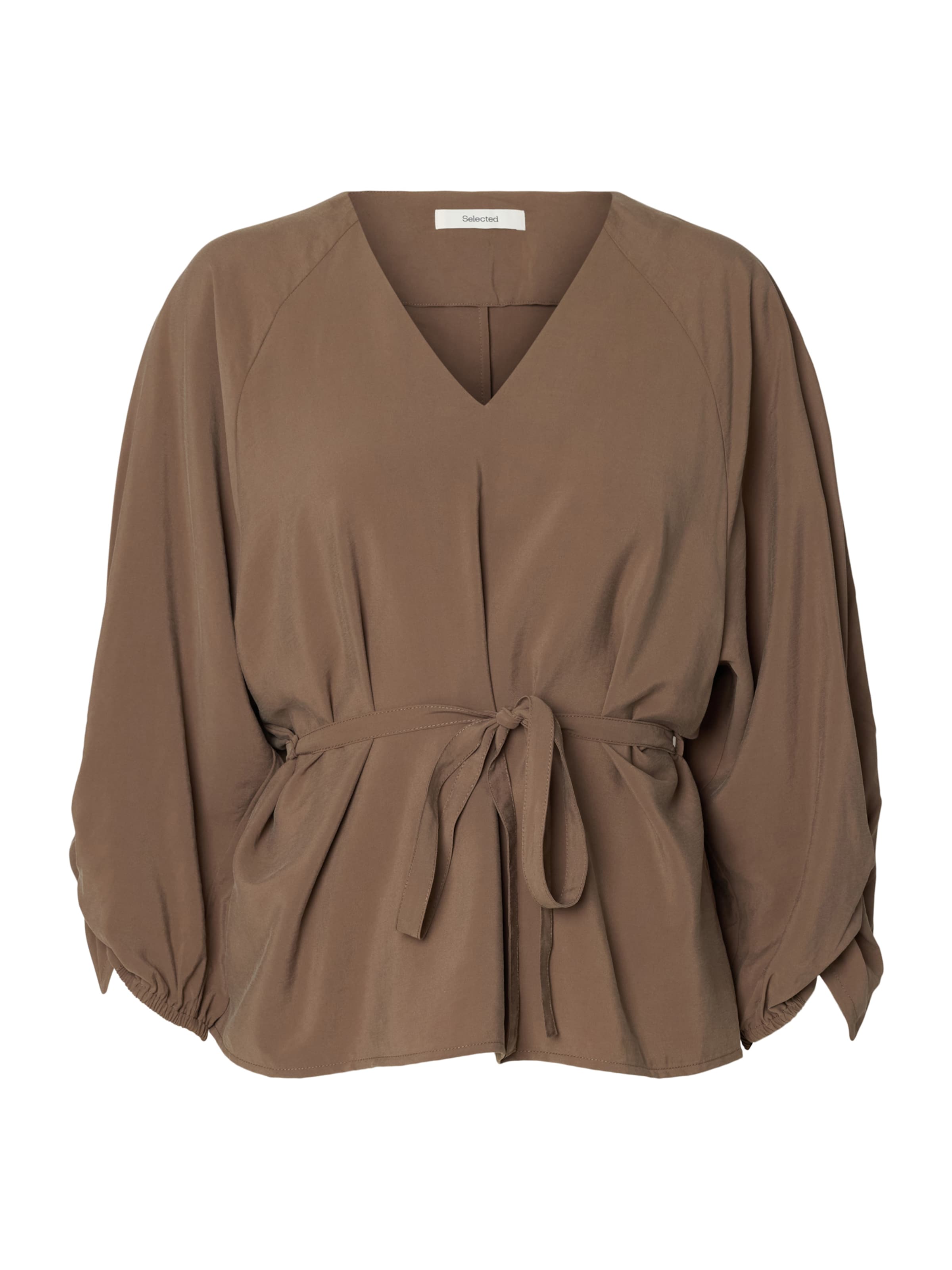 SELECTED - Blusa en marrón: frente