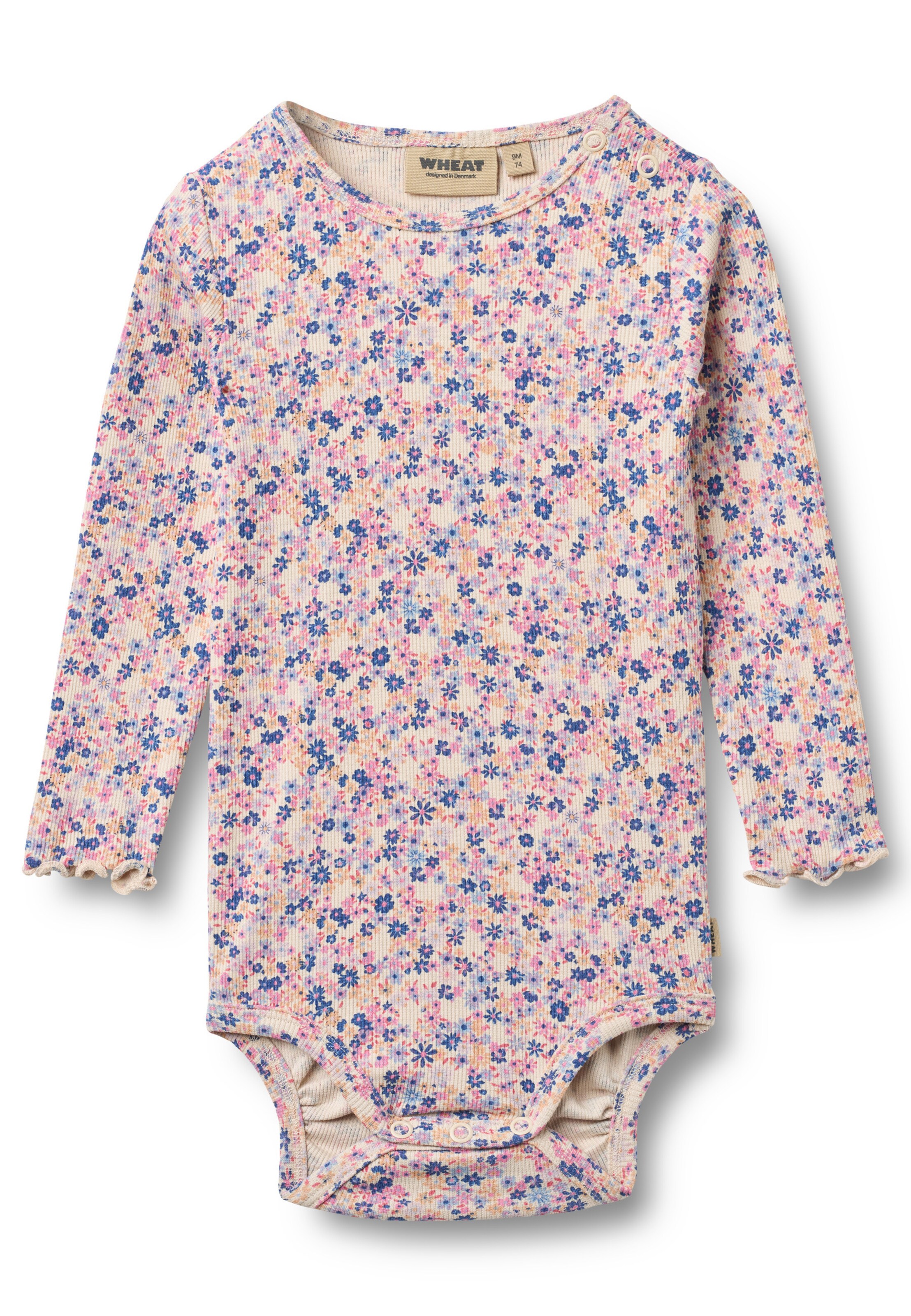 WHEAT Dupačky/body 'Rie' – modrá: přední strana