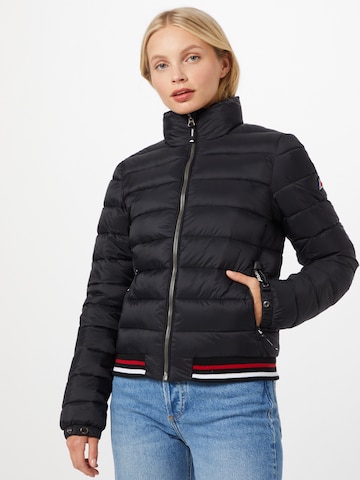 Superdry Between-Season Jacket 'Fuji' in Black: front