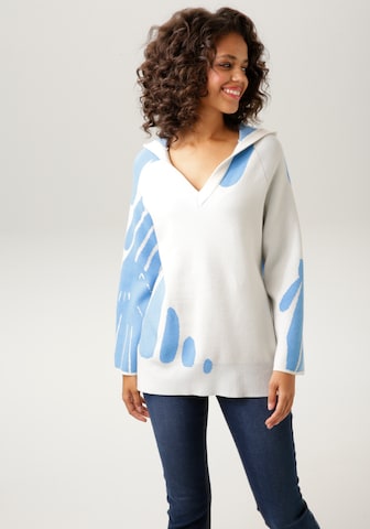 Aniston CASUAL Sweater in Blue: front