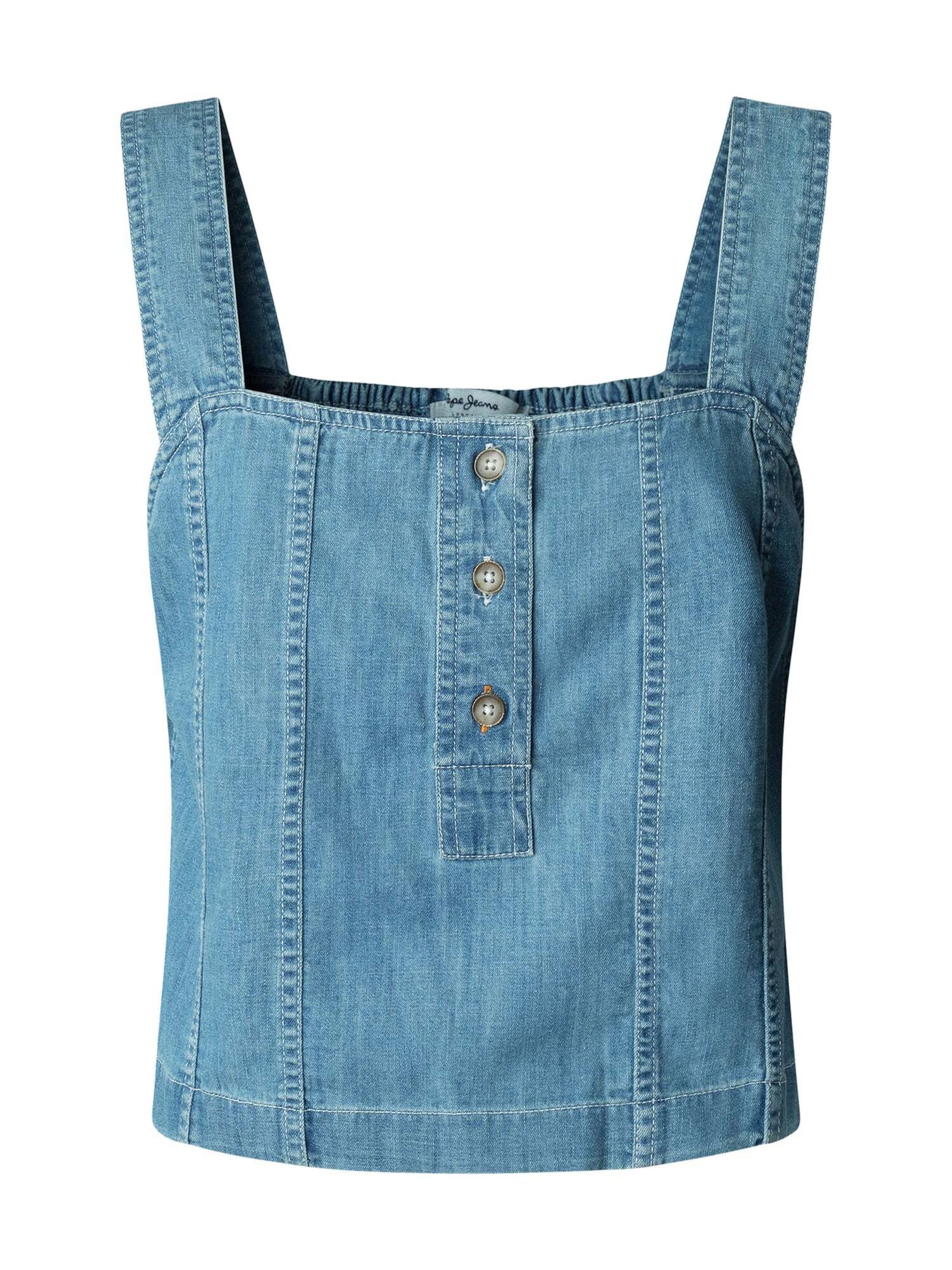 Top 'BRIDGET' di Pepe Jeans in blu: frontale