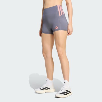 Skinny Pantalon de sport 'Adizero' ADIDAS PERFORMANCE en gris : devant