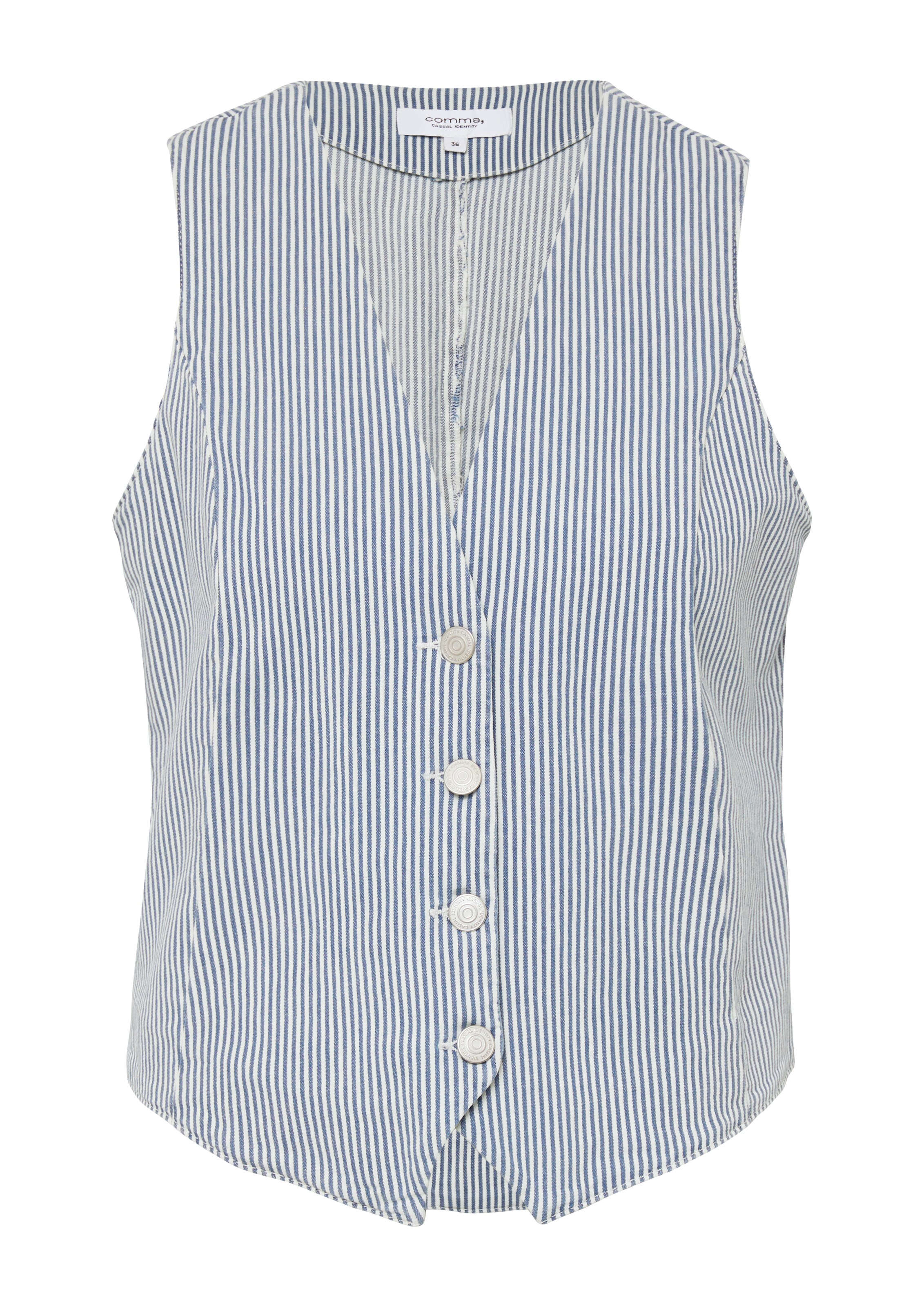 comma casual identity Suit vest in Blue: front