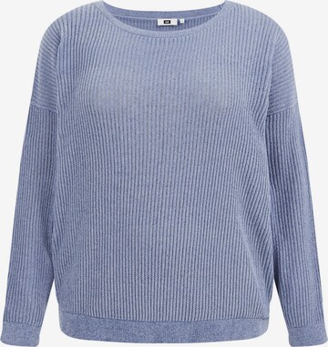 WE Fashion Sweater in Blue: front