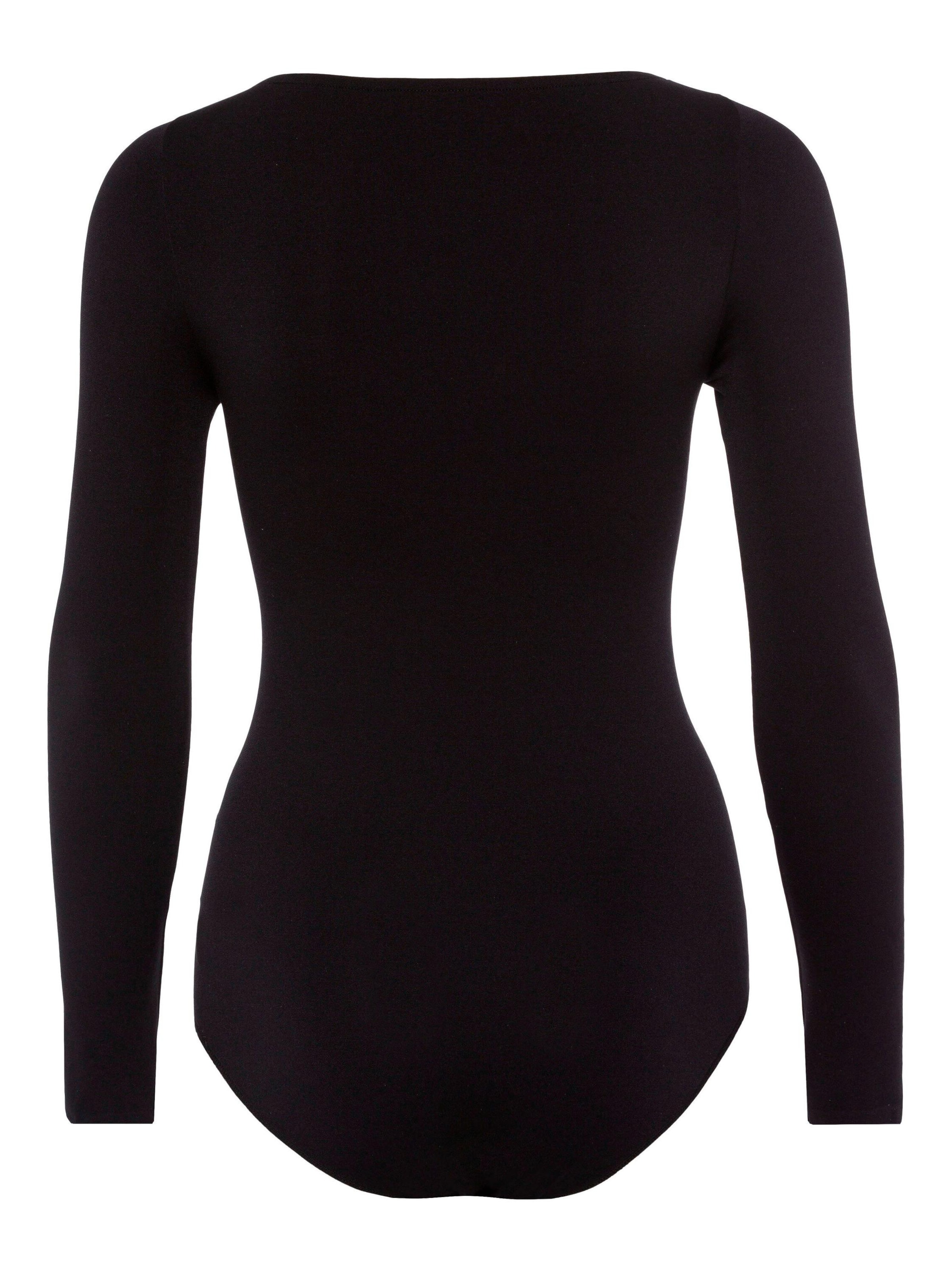 FALKE Body 'Fine Cotton'‌‌‌ in Schwarz
