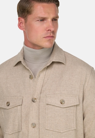 Boggi Milano Regular Fit Hemd in Beige