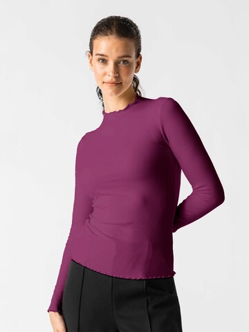 Les Lunes Shirt 'Fleur' in Red: front